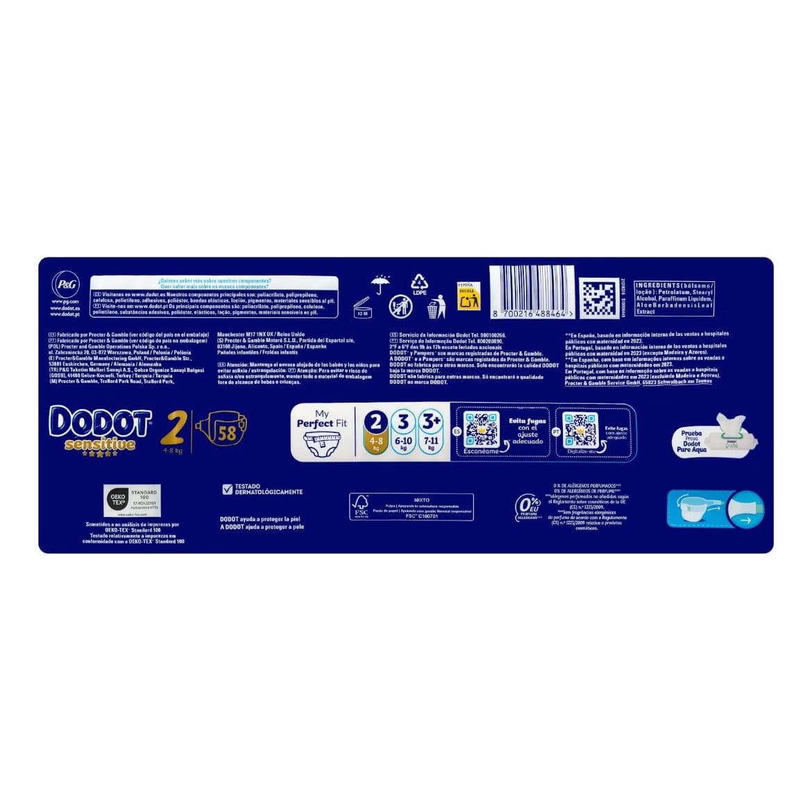 DODOT Sensitive (Pampers) taglia 2 (4-8 chili) - 2