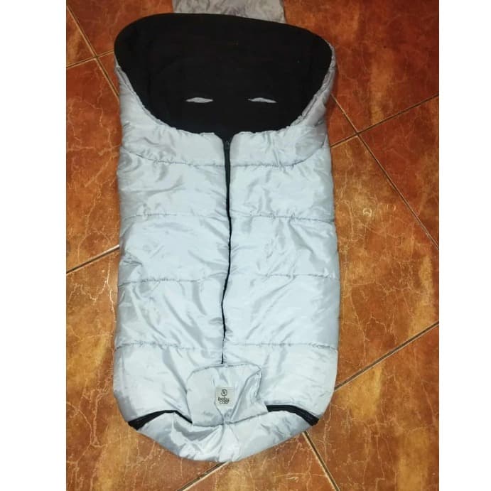 Babycab silver feather convertible fur bag into a stroller (2 -4 years) 100 cm long