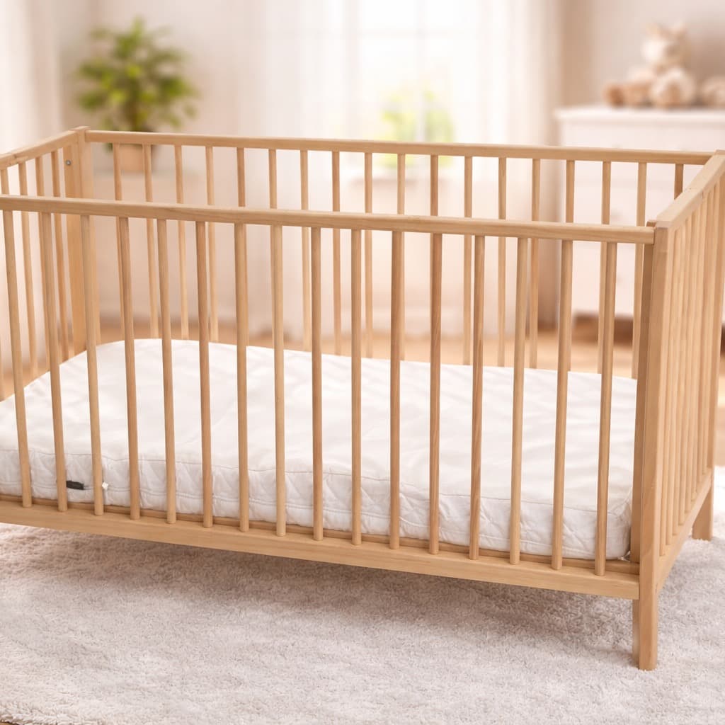 Full wooden portable crib - 1
