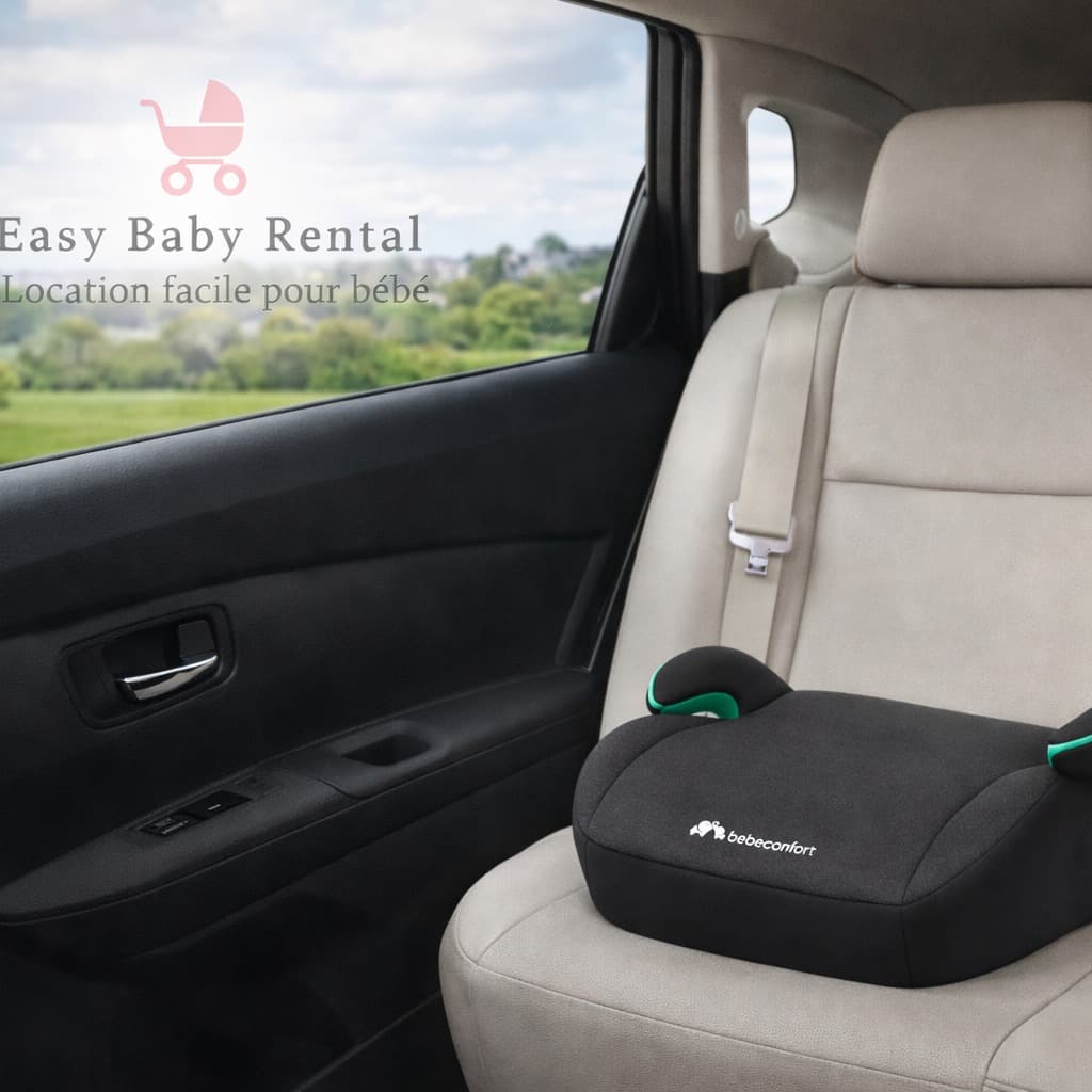 Isofix booster seat without backrest