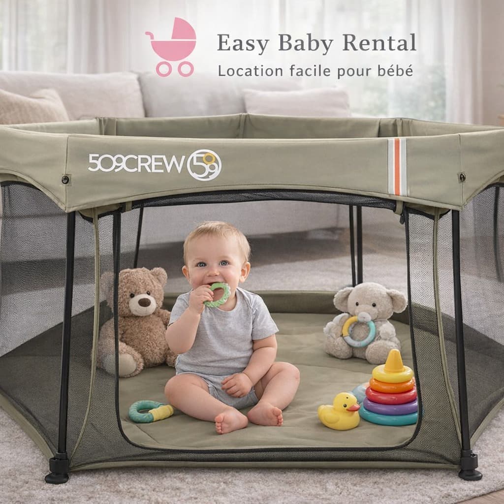 Hexagonal folding playpen