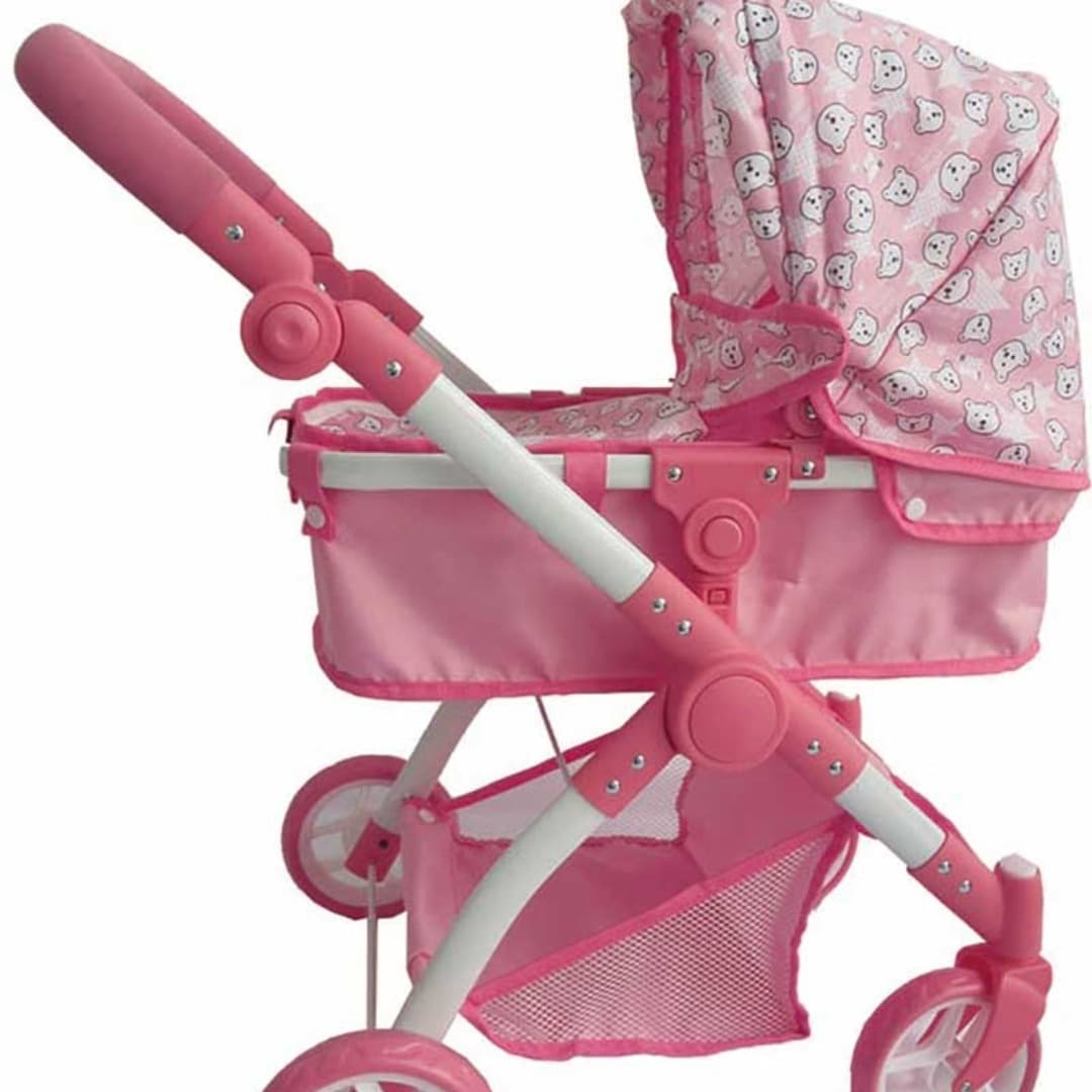 Pink Doll Pram & Doll