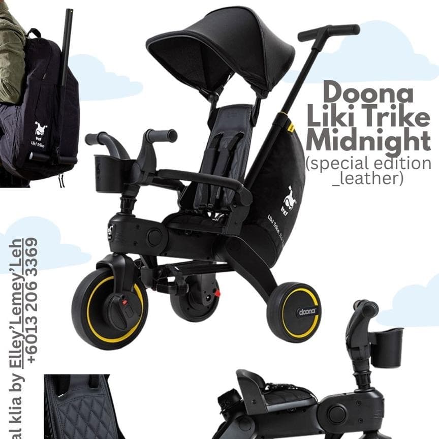 Premium Doona Liki Trike Limited Edition Midnight Black - 2