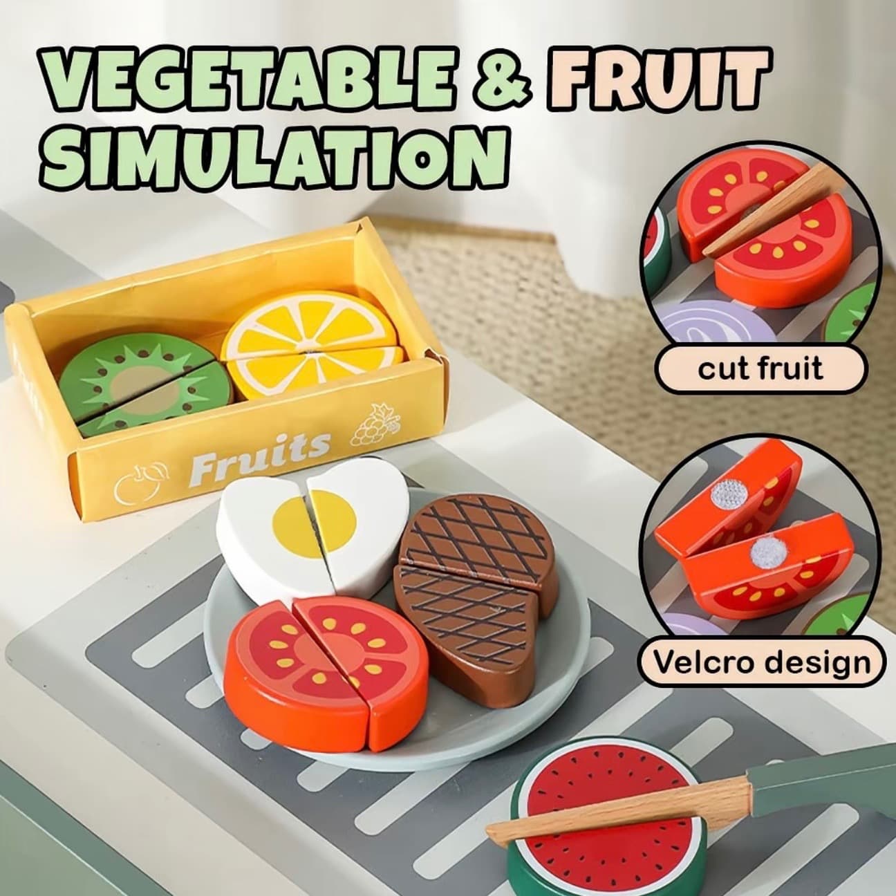 Wooden Pretend Supermarket Playset - 2