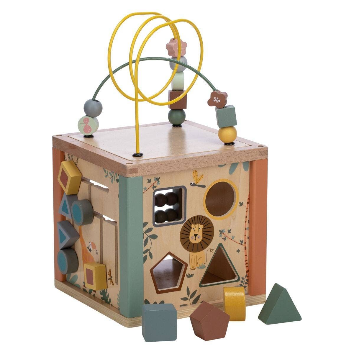 Cubo multiattività in legno - 3