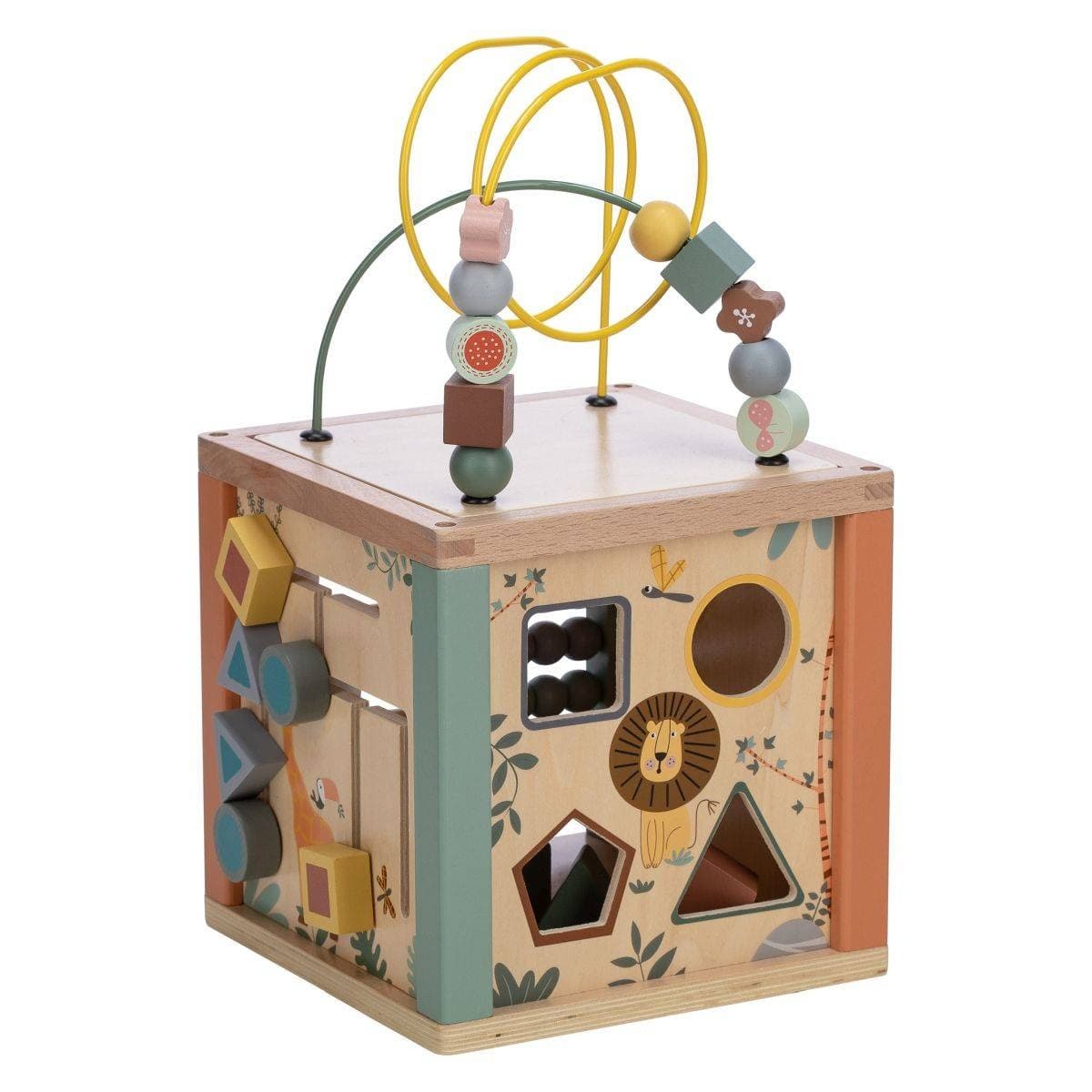Cubo multiattività in legno - 4