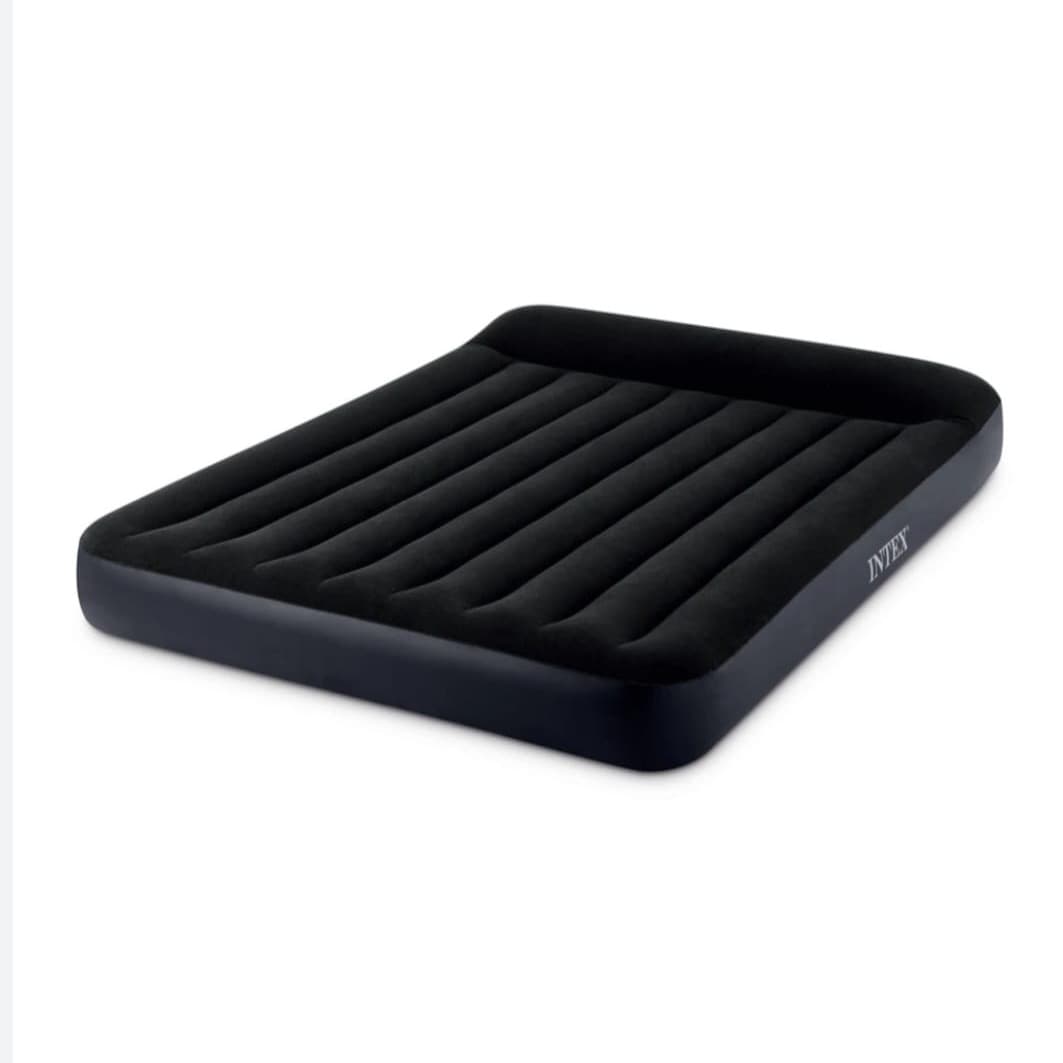 Queen Sized Air-Mattress - Intex Dura-Beam Standard Pillow Rest with Internal Pump