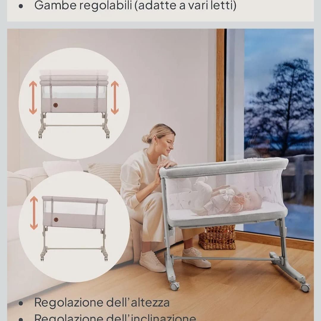 🛏️ Culla Co-Sleeping 3 in 1 👶✨ - 6