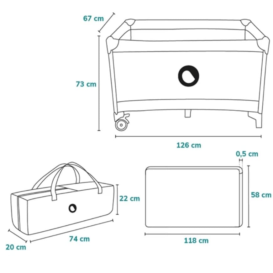 👶🛏️ LIONELO STEFI TRAVEL COT RENTAL 🛏️👶 - 2