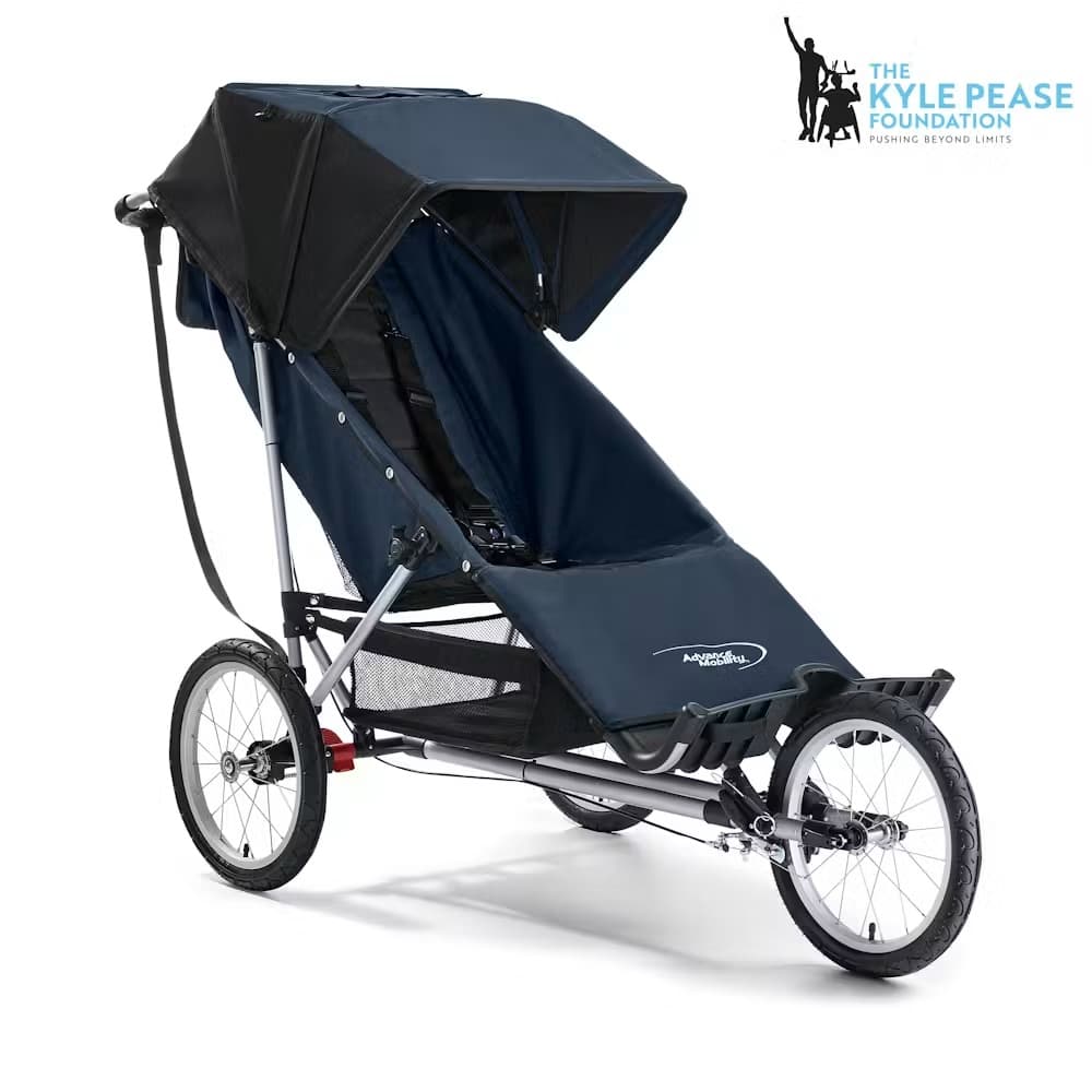 Baby jogger with hand brakes, huge wheels, ideal for rollerblading