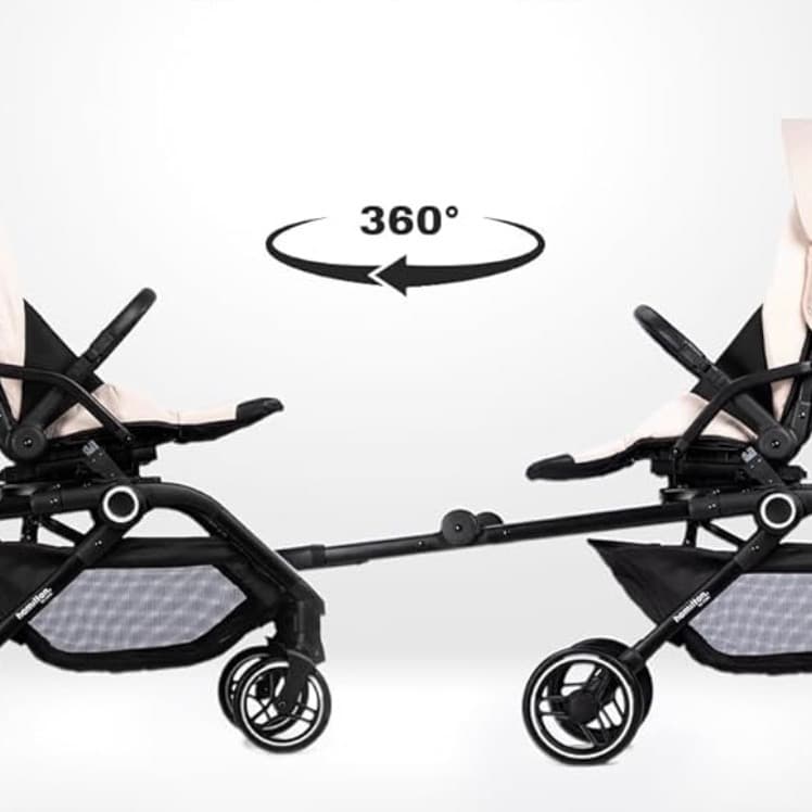 Passeggino Hamilton by Yoop T1 - 360° MagicFold - Beige - 2