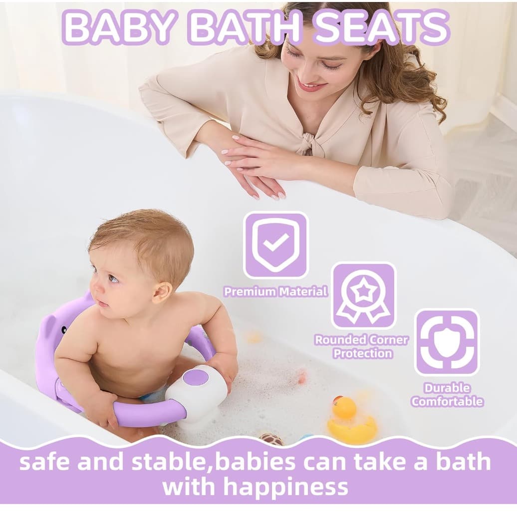 Seggiolino da bagno per bambini con ventose - 4