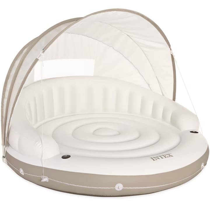 Intex Canopy Island Inflatable Lounger with Shade