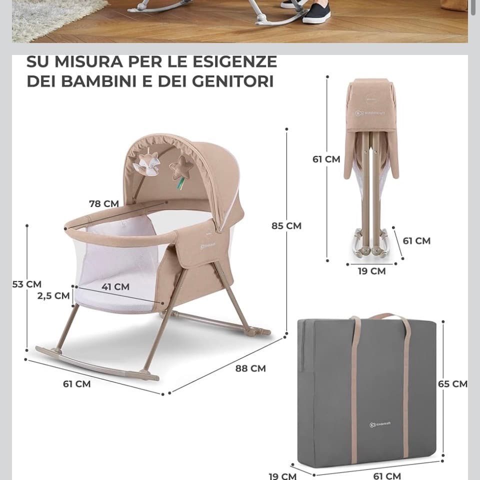 Kinderkraft LOVI Lettino - 5