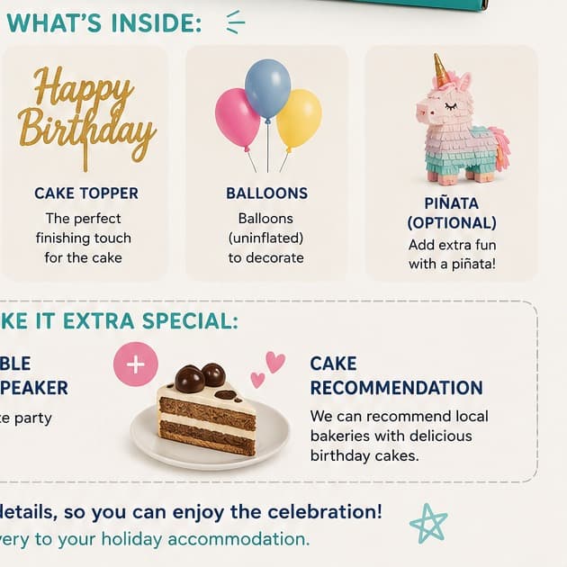 🎂 Scatola di compleanno Deluxe — 39,95€ ⭐ - 2