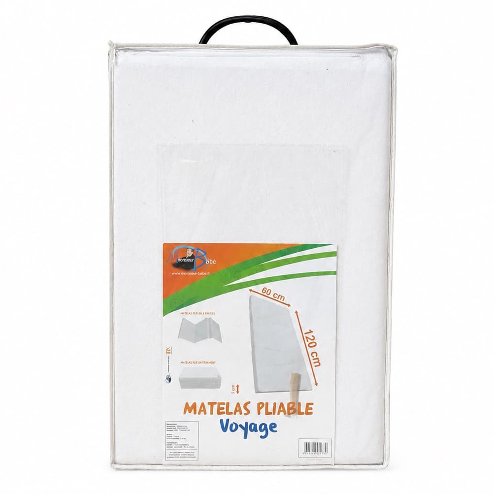 Monsieur Bébé foldable travel mattress 60 × 120 cms