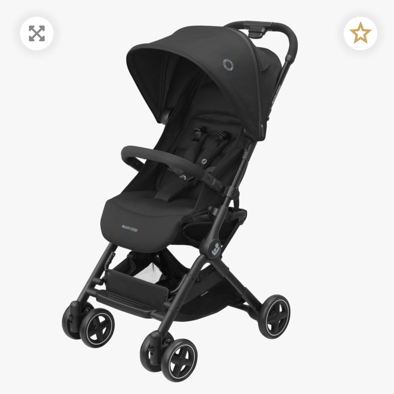 Maxi-Cosi Ultra Compact Stroller — Elegance & Comfort 🖤