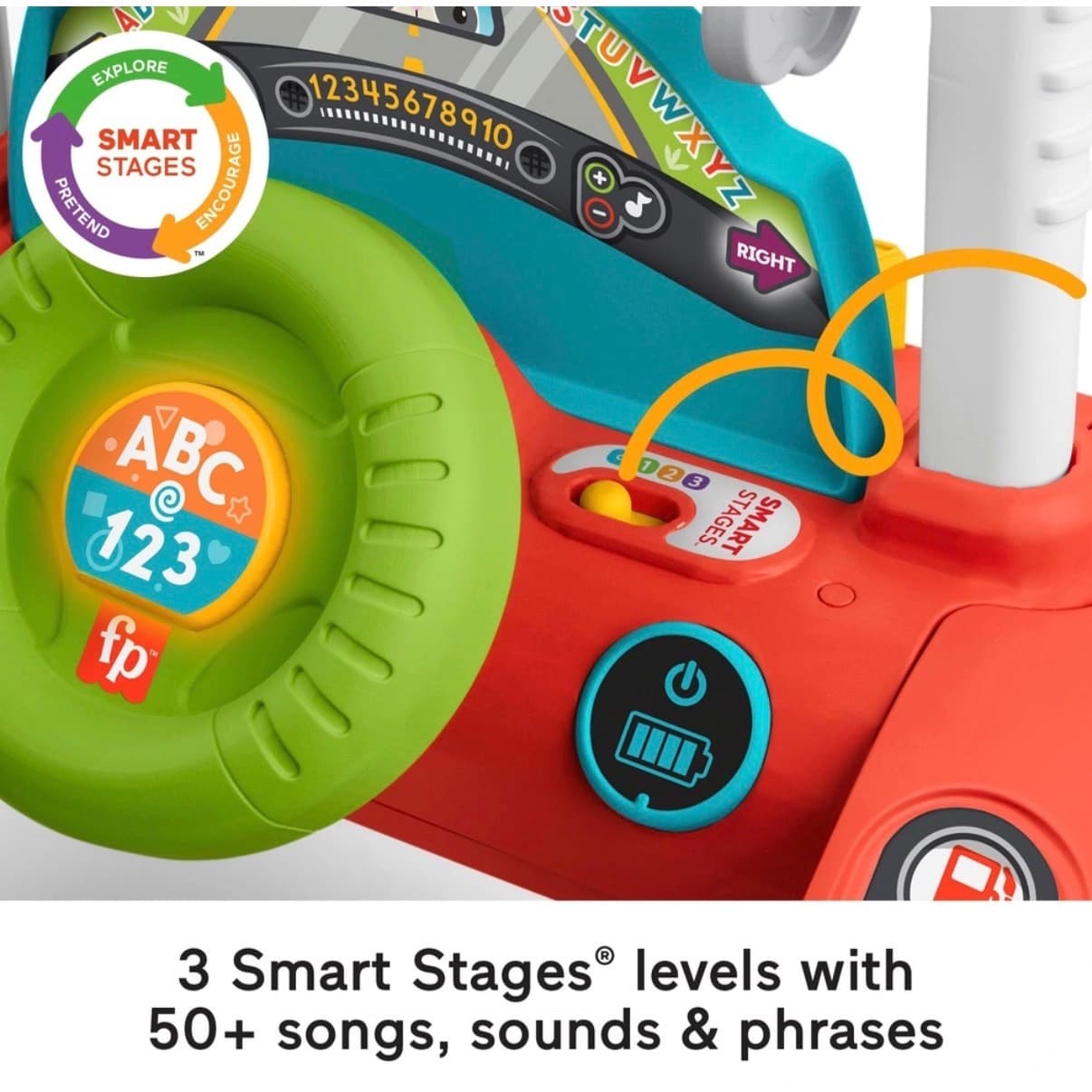 Fisher-Price, girello bidirezionale a velocità costante con canzoni e frasi - 5