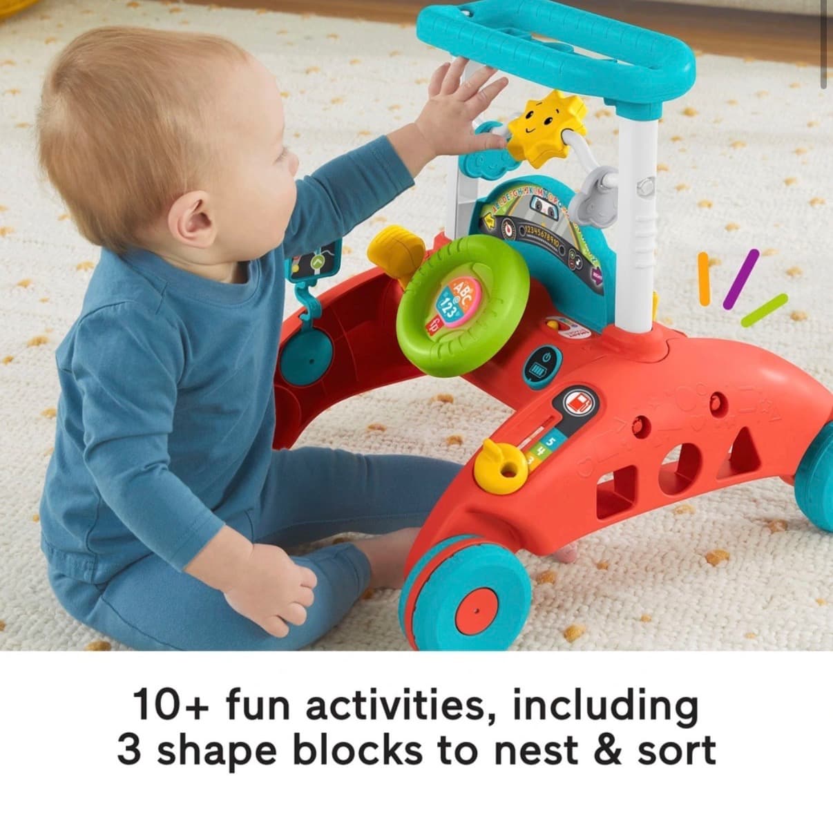 Fisher-Price, girello bidirezionale a velocità costante con canzoni e frasi - 6