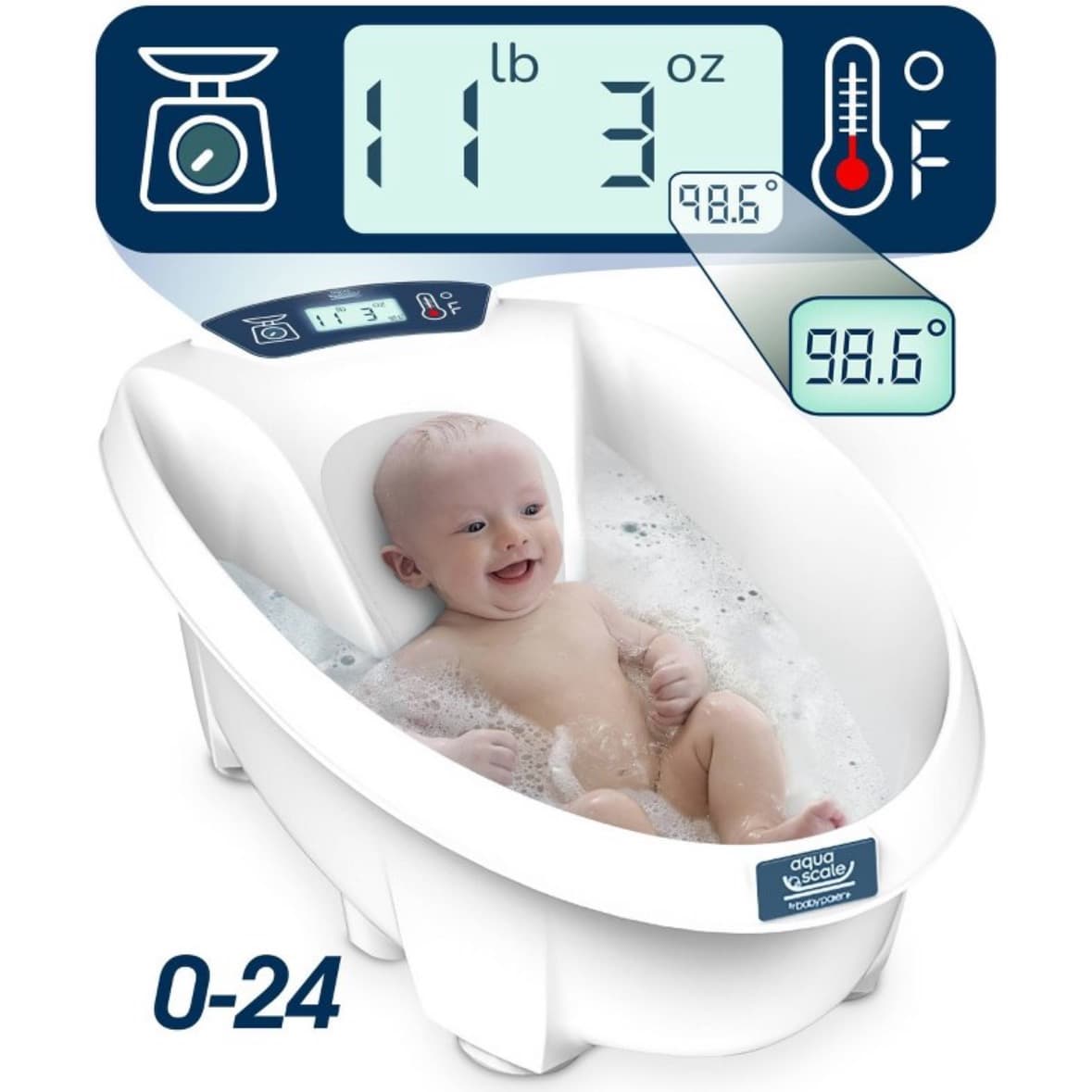Vasca da bagno per neonati 3 in 1 AquaScale - 2