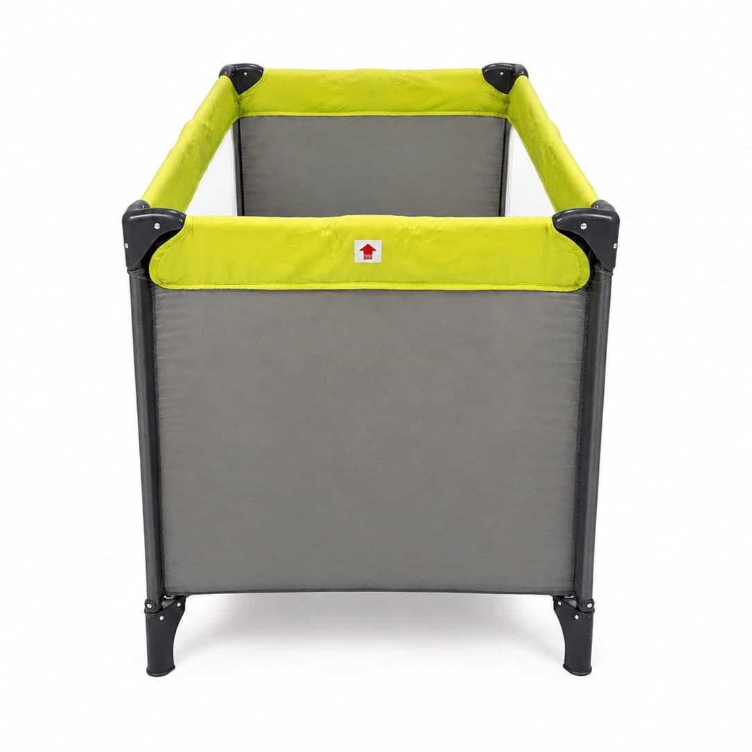 Lettino a ombrello Comptine Youpi — Verde lime e grigio - 2