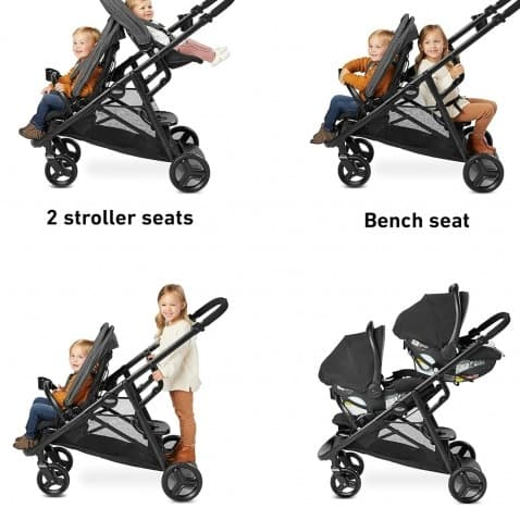 Passeggino doppio Ready2Grow 2.0 - 2