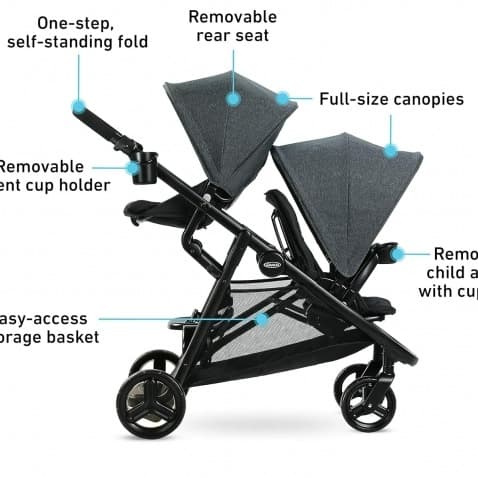 Passeggino doppio Ready2Grow 2.0 - 4