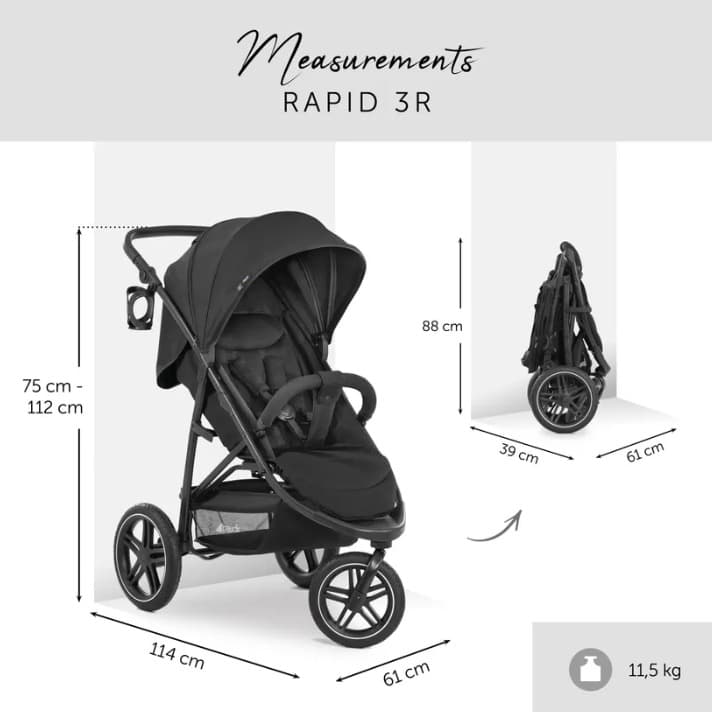 Hauck - Passeggino Rapid 3R Trakking <25 Kg - 3