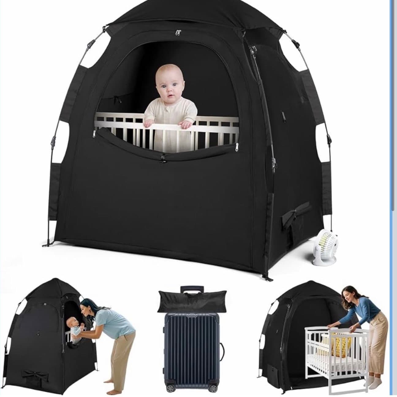 Opaque Sleeping Cover - Portable 1-Click Sleeping Tent