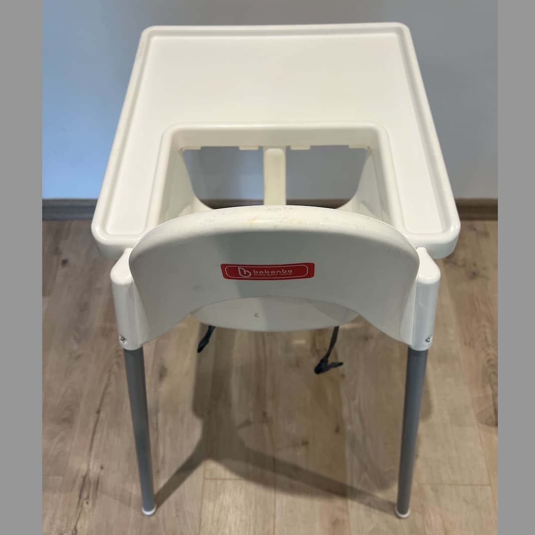 ANTILOP Highchair with tray, white/white - 5