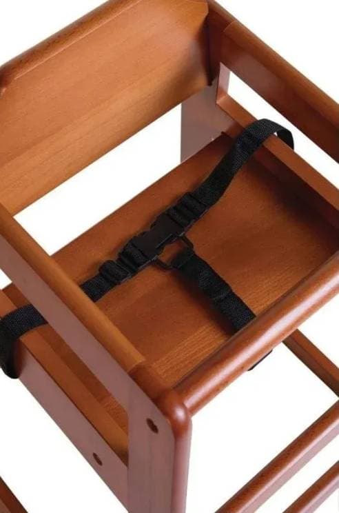 High chair/feeder made of solid wood for babies and children - 2