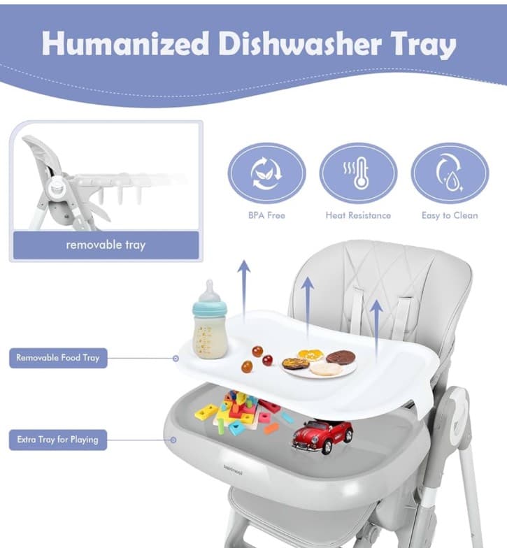 Convertible Foldable High Chair - 2