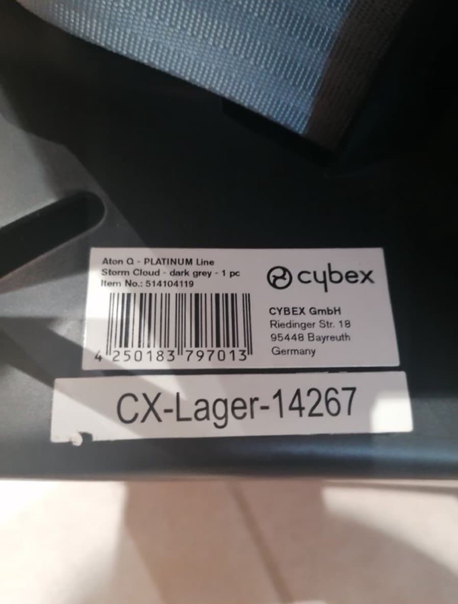 Seggiolino auto Cybex Aton Q/0-13kg - 3
