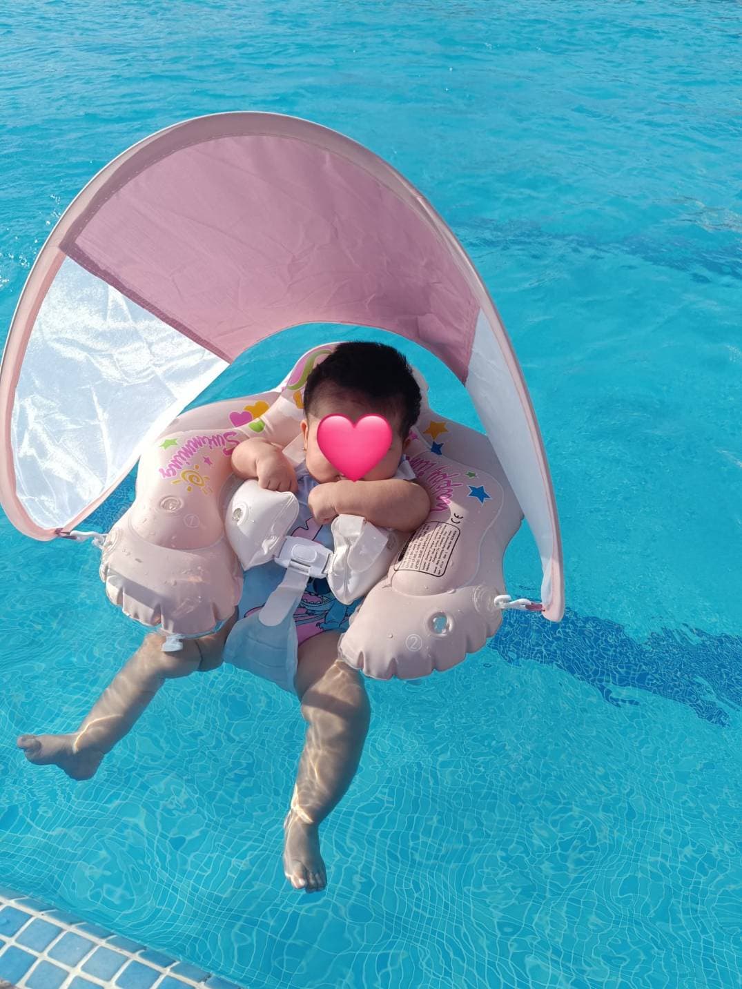 Baby Pool Float with Canopy (6–36 Months) (UPF 50+) - 2
