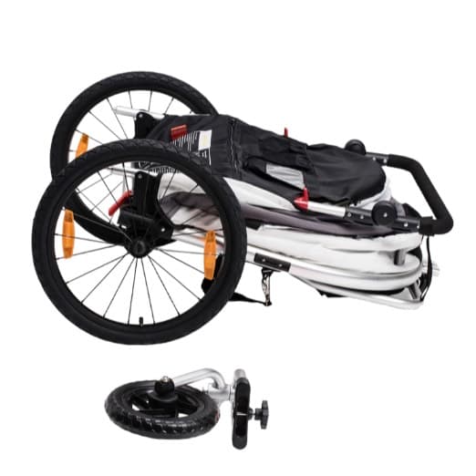 RIMORCHIO PER BICICLETTA Per 1 o 2 bambini/(1-5 anni, max 44 kg) - 4