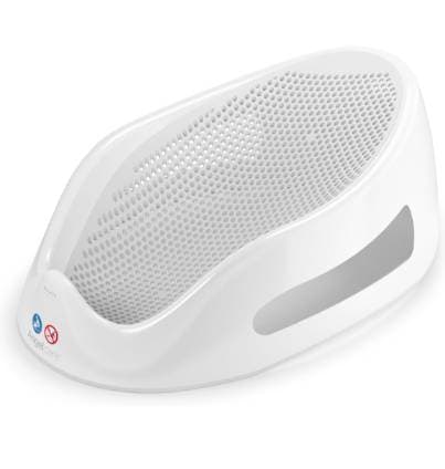 Angelcare Soft Touch Baby Bath Support -Grey- Water Level Indicator, Non-Slip, Comfortable & Safe for Newborns & Infants up to 6 Months