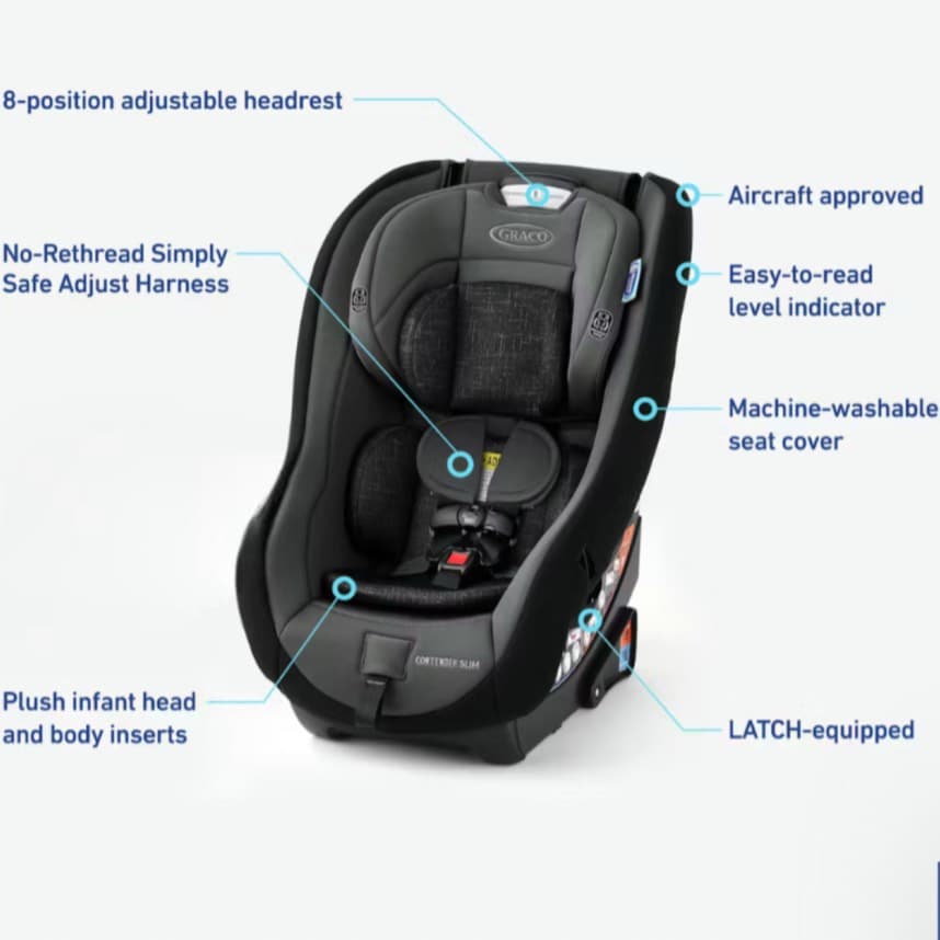 Graco Contender Slim Car Seat - 3