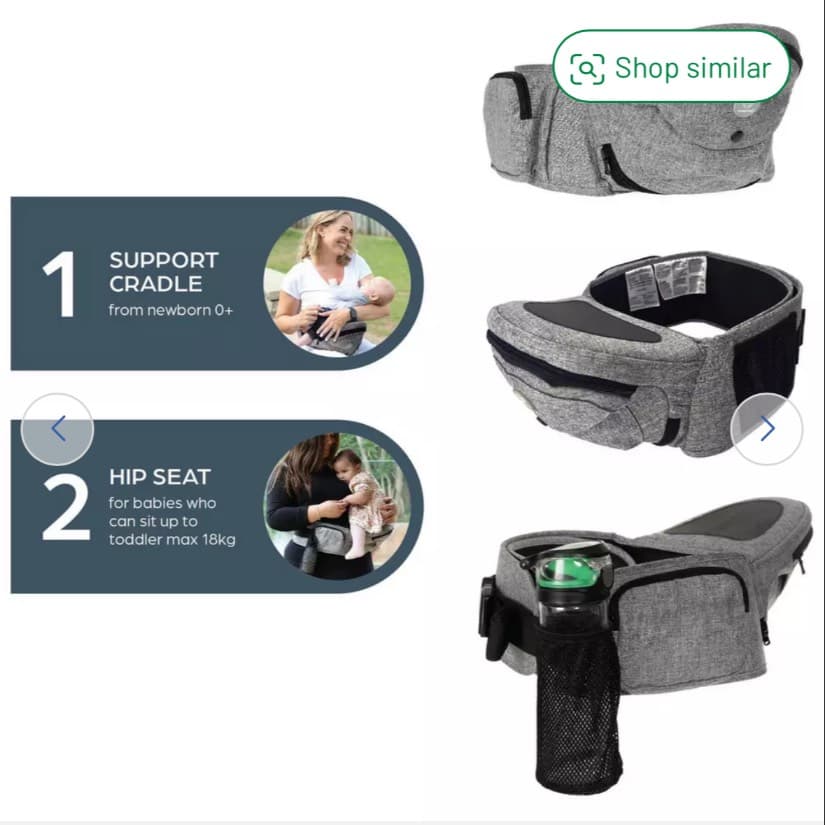 Dreambaby Up And Go Hip Seat Carrier - 3