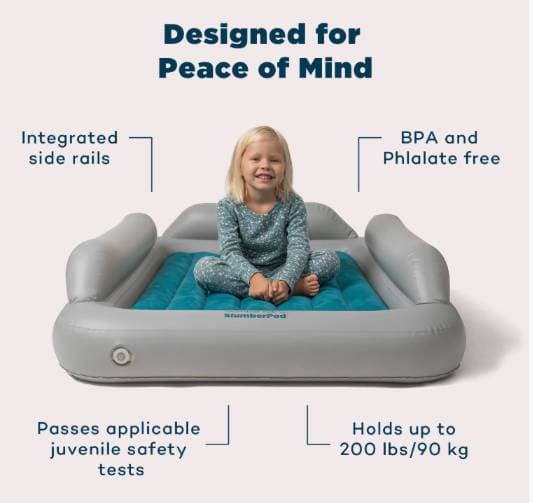 SlumberTot Inflatable Bed & SlumberPod 3.0 w/Fan Bundle - 2