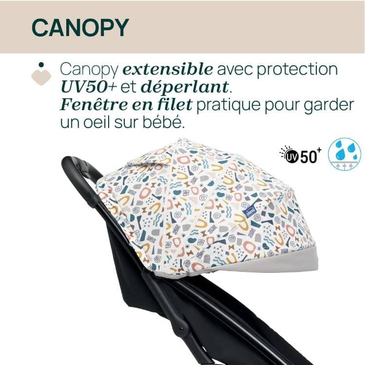 Chicco Baby Stroller Glee Joking Beige for up to 22kg - 3
