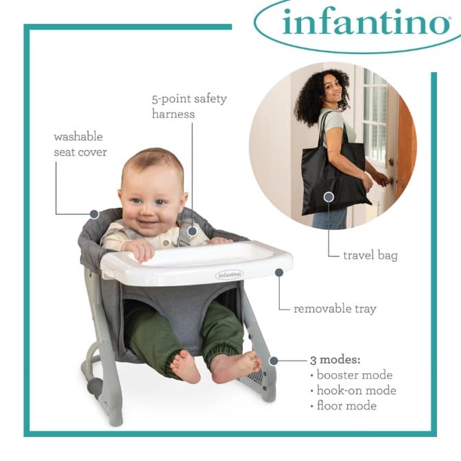 Infantino • The Ultimate Travel High Chair Booster Combo
