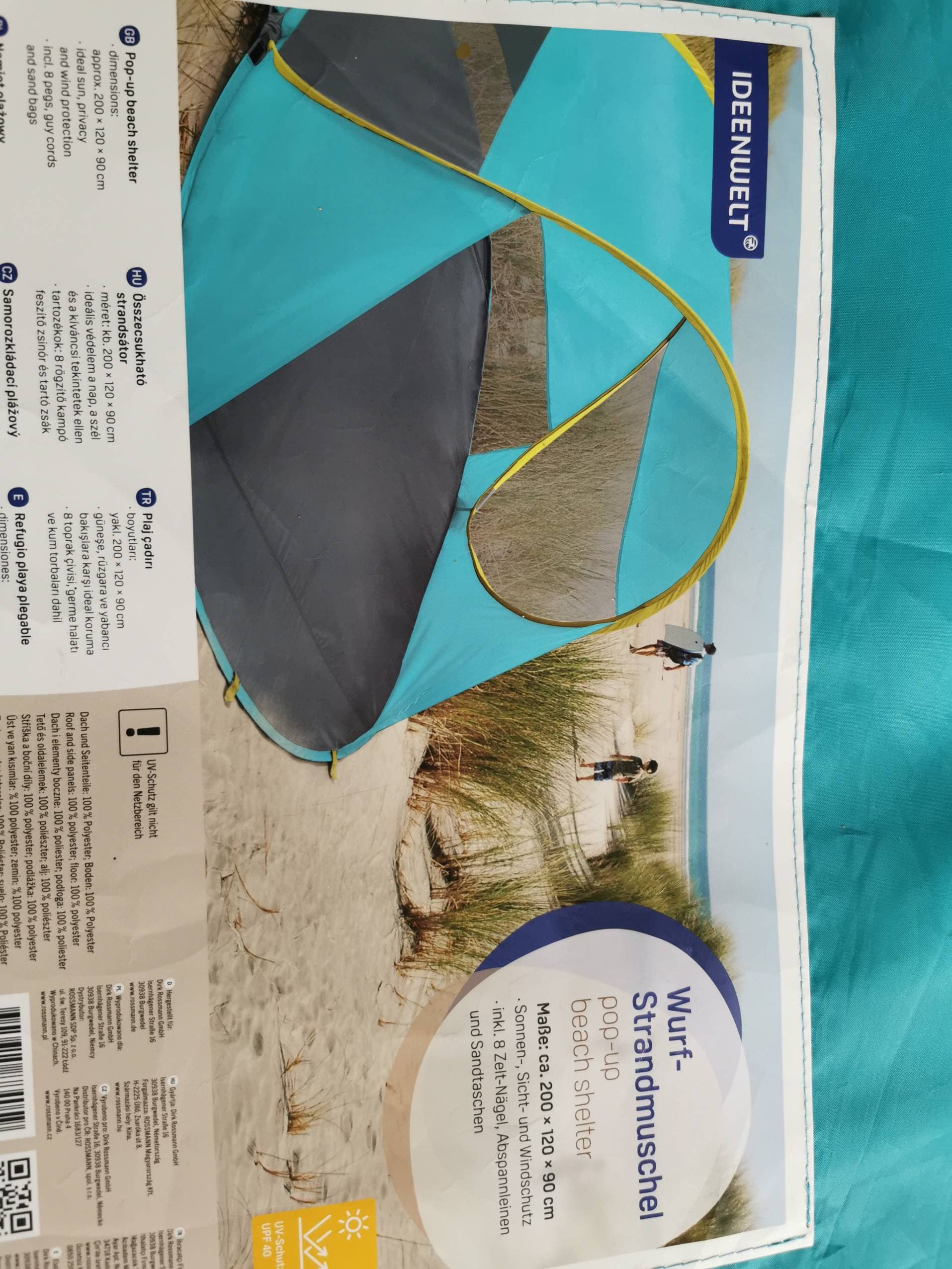 Pop up beach shelter - 2