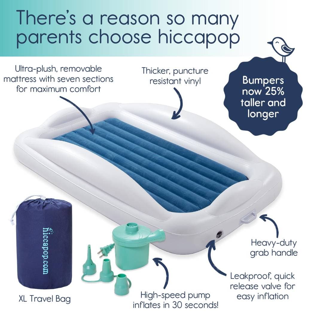 hiccapop Inflatable Toddler Travel Bed - 2