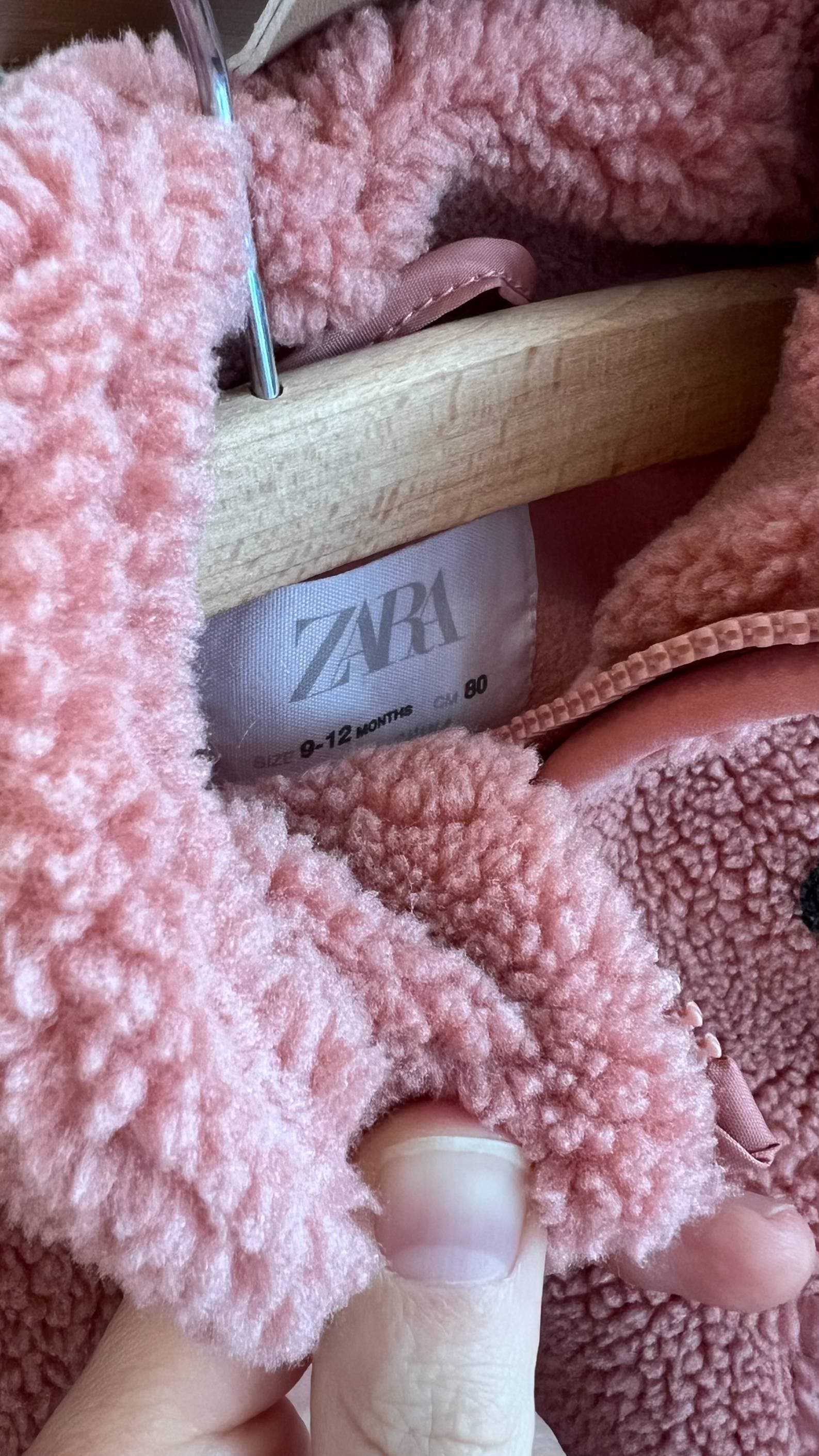 Cozy "Cherry Nice" Zara Fleece Two-piece Track Suit (9-18months) - 4