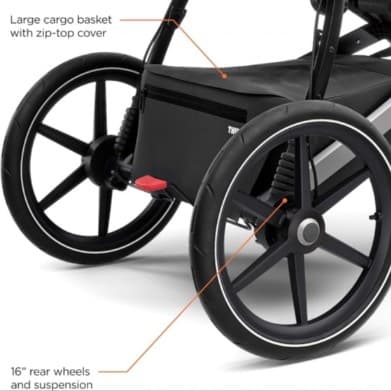 Passeggino da jogging Thule Urban Glide 2, peso massimo di 75 libbre - 3