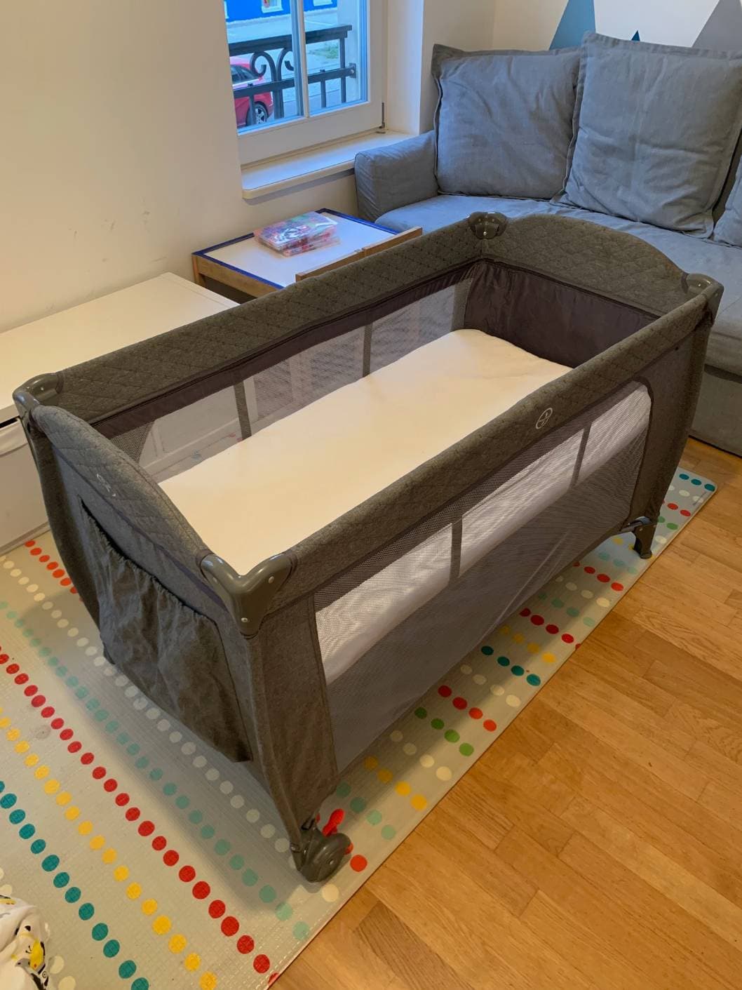 Baby Travel Cot Set BabyHope with Mattress - 2
