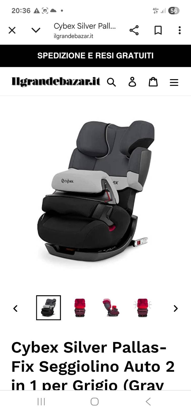 Seggiolino auto cibex pallas fix