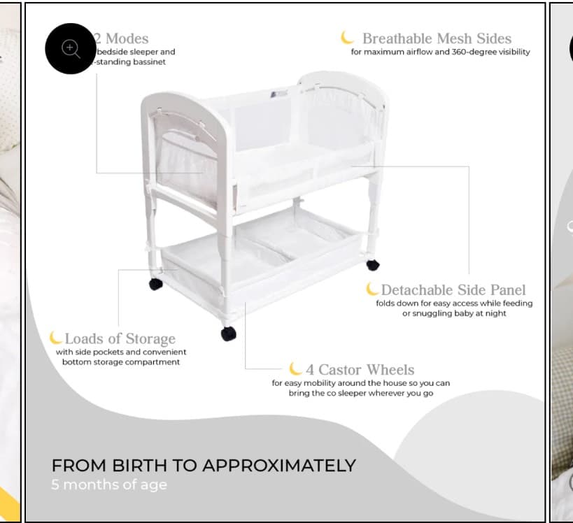 Arms Reach Cambria Co-sleeper Bassinet