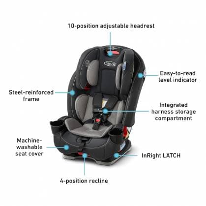 Graco Convertible Car Seat - 4