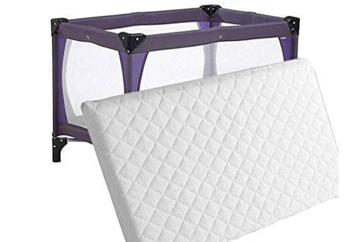Travel cot foldable with extra mattress (Max 15 kg) - 3
